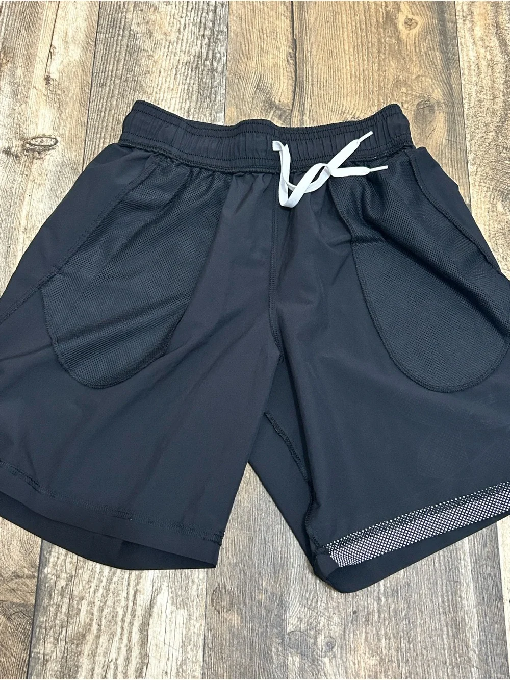 Under Armour black Athletic Logo-Accent Shorts MD